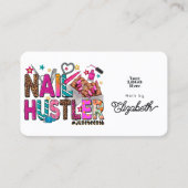 カラフルなアフリカ系アメリカ人のジュンティーン・ネイルハッスラー 名刺 (正面)