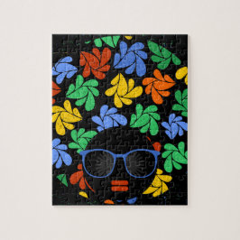 カラフルなアフロの愛 ジグソーパズル