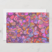 カラフルなアブストラクトボーダーオーダーメイドファミリーフォト シーズンカード (裏面)