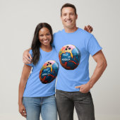 カラフルなアメリカ湾のボウリングボール Tシャツ (ユニセックス)