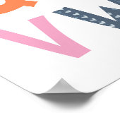 カラフルなアルファベット子供部屋インテリア ポスター (角)