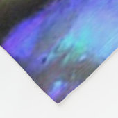 カラフルなアワビの貝殻、美しい自然 フリースブランケット (角)