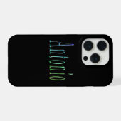 カラフルなアントニオの名前 iPhoneケース (裏面横)