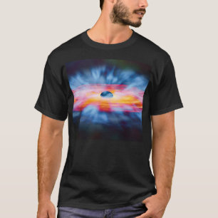 カラフルなアーティストのコンセプト ブラックホールからの流出 Tシャツ