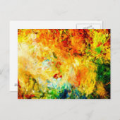 カラフルなアーティストのパレット ポストカード (正面/裏面)