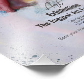 カラフルなアート展のフライヤー ポートレート、アート フォトプリント            (角)