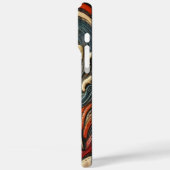 カラフルなイルカのレリーフデザイン Case-Mate iPhoneケース (裏面 / 左)