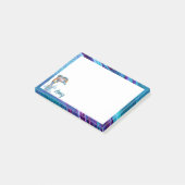 カラフルなイルカの鉛筆イラスト - 飛び跳ねるイルカ ポストイット (アングル)