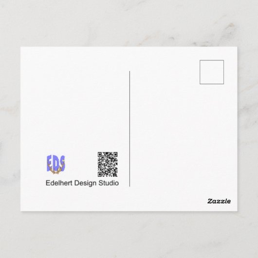 カラフルなイロハカサタケの誕生日ポストカード ポストカード (裏面)