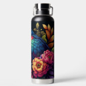 カラフルなインコ ウォーターボトル (背面)