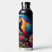 カラフルなインコ ウォーターボトル (左面)