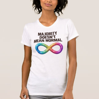 カラフルなインフィニティサインTシャツギフト、オーティズムの引用 Tシャツ