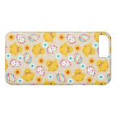 カラフルなイースターエッグおよびひよこパターン Case-Mate iPhoneケース (裏面(横))