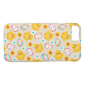 カラフルなイースターエッグおよびひよこパターン Case-Mate iPhoneケース (裏面(横))