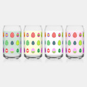 カラフルなイースターエッグを楽しいイースターに ガラス缶 (正面)