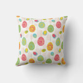 カラフルなイースターエッグパターン クッション (裏面)
