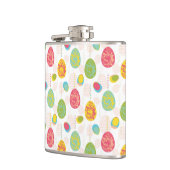 カラフルなイースターエッグパターン フラスク (左)