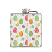 カラフルなイースターエッグパターン フラスク (裏面)