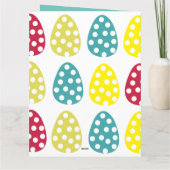 カラフルなイースターエッグ カード (裏面)