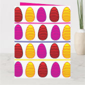 カラフルなイースターエッグ カード (裏面)