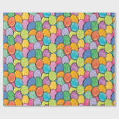 カラフルなイースターエッグ ラッピングペーパー (フラット)
