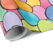 カラフルなイースターエッグ ラッピングペーパー (ロールコーナー)