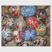 カラフルなイースターエッグ ラッピングペーパー (フラット)