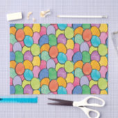 カラフルなイースターエッグ 薄葉紙 (クラフト)