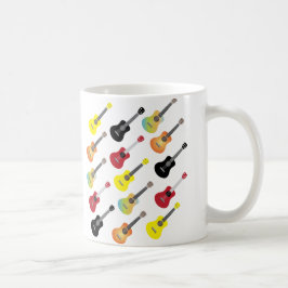 カラフルなウクレレは音楽を模造します コーヒーマグカップ