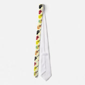 カラフルなウクレレは音楽を模造します ネクタイ (裏面)