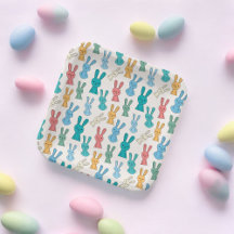 カラフルなウサギの漫画