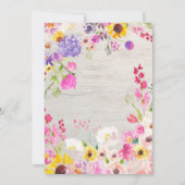 カラフルなウサギ イースターエッグ ハント ブランシュ   招待状 (裏面)