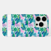 カラフルなウミガメのモノグラム Case-Mate iPhoneケース (裏面 (横))