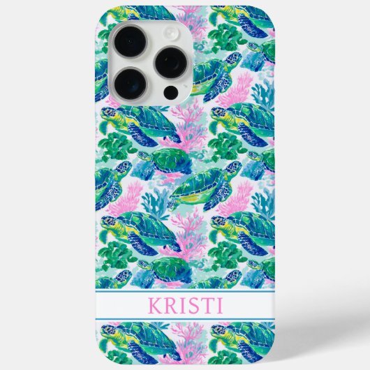 カラフルなウミガメ Case-Mate iPhoneケース (裏面)