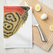 カラフルなエキゾチックな蝶 蝶 キッチンタオル (四つ折り)