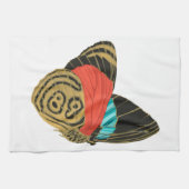 カラフルなエキゾチックな蝶 蝶 キッチンタオル (横)