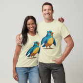 カラフルなエキゾチックな鳥のイラスト 単体 Tシャツ (ユニセックス)
