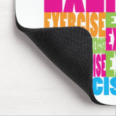 カラフルなエクササイズ マウスパッド (コーナー)