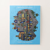 カラフルなエルサレム ジグソーパズル (縦)