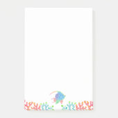 カラフルなエンゼルフィッシュとサンゴのポストイットノートパッド ポストイット (正面)