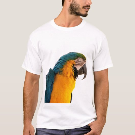 カラフルなオウム Tシャツ (正面)