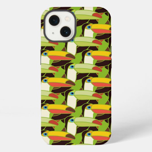 カラフルなオオハシ iPhoneケース (裏面)