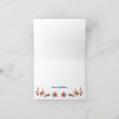 カラフルなオトミ メキシカン サンキューカード (内部)