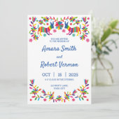 カラフルなオトミ メキシコ 誘い 案内状 (スタンド正面)