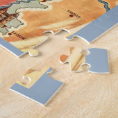 カラフルなオランダの地図 ジグソーパズル (側面)