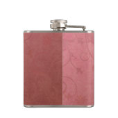 カラフルなオランダカイウのイニシャルA フラスク (裏面)