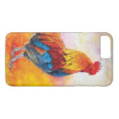 カラフルなオンドリのデジタル芸術の絵画 Case-Mate iPhoneケース (裏面(横))