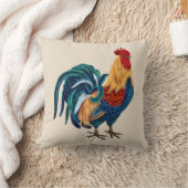 カラフルなオンドリの枕 クッション (ブランケット)