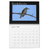 カラフルなオーストラリアの鳥 カレンダー (1月 2027)