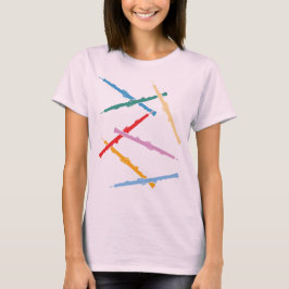 カラフルなオーボエ Tシャツ